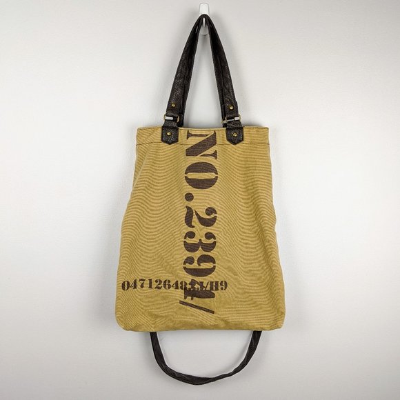 River Island Other - River Island Brown Canvas Bag Detachable Strap